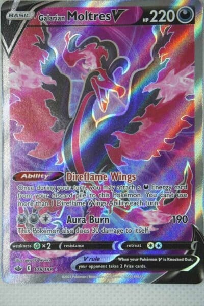 Galarian Moltres V 176/198 Full Art