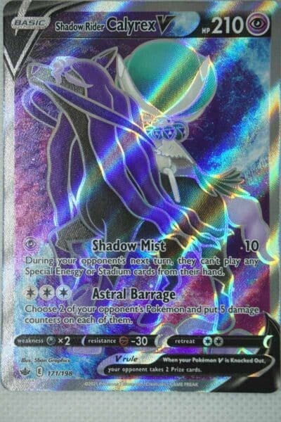 Shadow Rider Calyrex V 17/198 Full Art