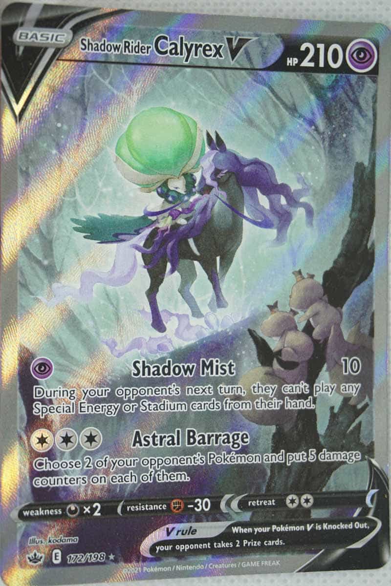 Shadow Calryex Rider Shadow Rider Calyrex V 172/198 Full Art - Pocket Monster
