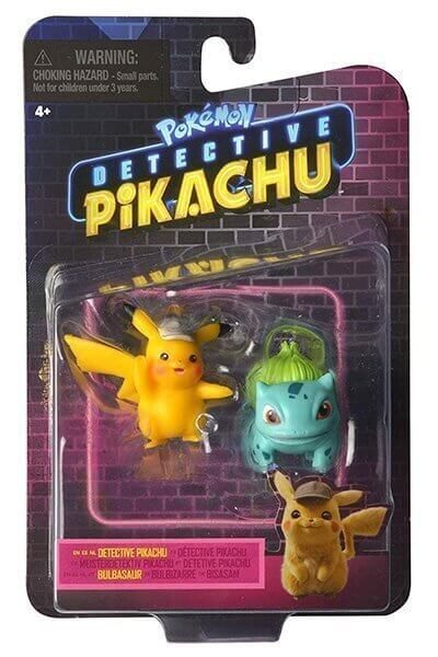 Detective Pikachu & bulbasuar figurer