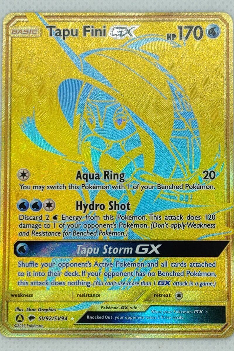 Tapu Fini GX SV92/SV94 Gold Secret