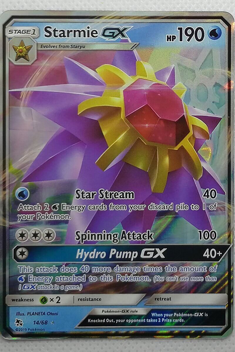 starmie gx pokemon card value Pokemon Single Card STARMIE GX 14/68 HIDDEN FATES : Amazon.co.uk: Toys &  Games