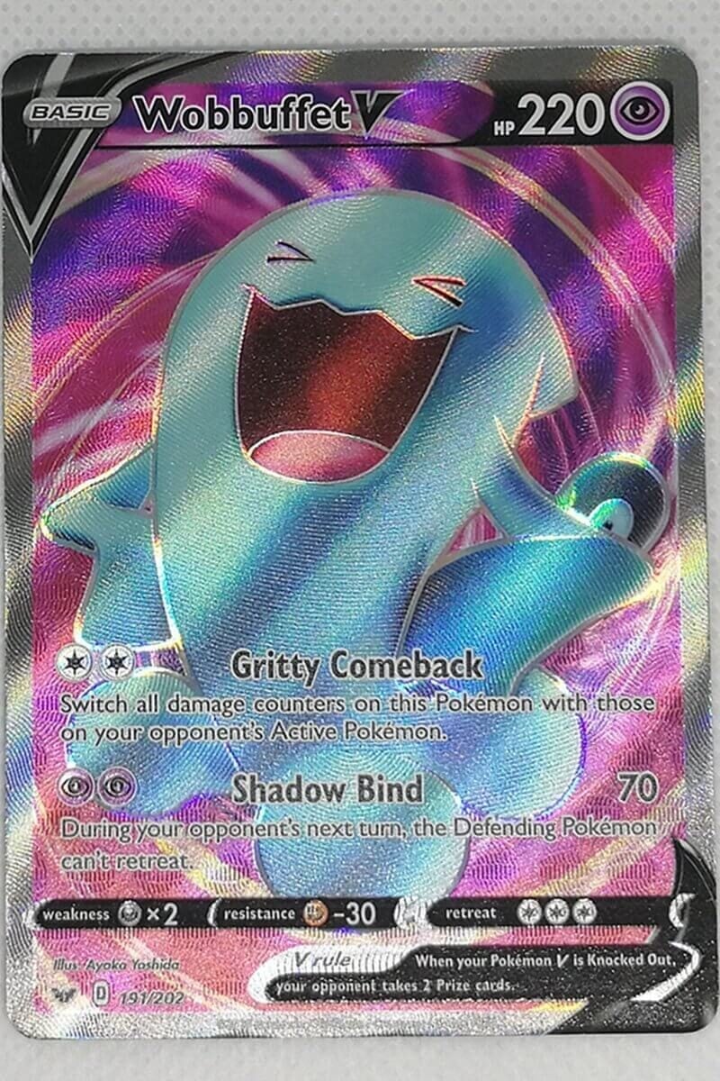 Pokémon Wobuffet V full art kort