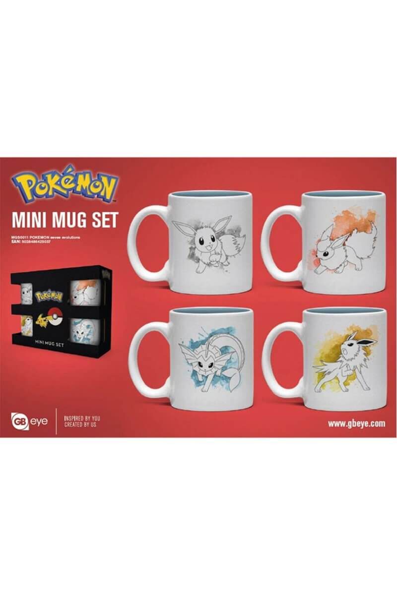 Espresso sæt med Eevee og udviklinger