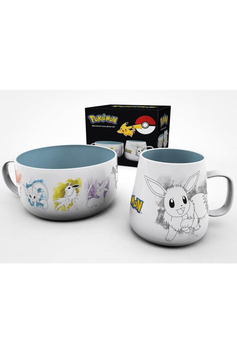 Morgenmadssæt med Eevee og udviklinger