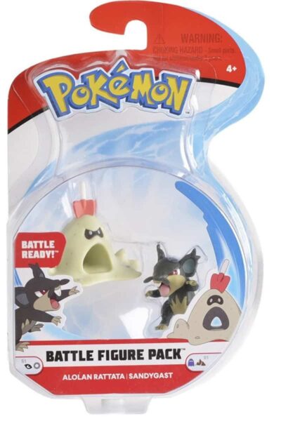 Rattata og Sandygast figurer