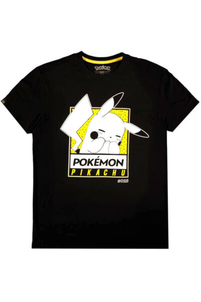 Forlegen Pikachu Sort T Shirt i Small
