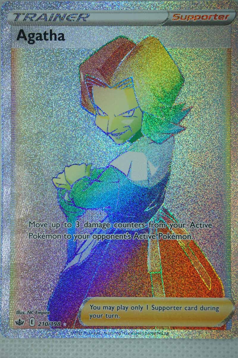 agatha pokemon card rainbow Agatha (Full Art) 186/198 Ultra Rare Chilling Reign Pokemon TCG  Poke-Sky  zone