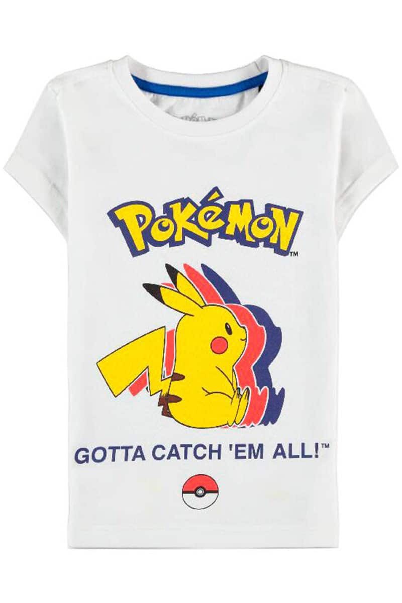 Pikachu Silhuet T Shirt i Børnestørrelser
