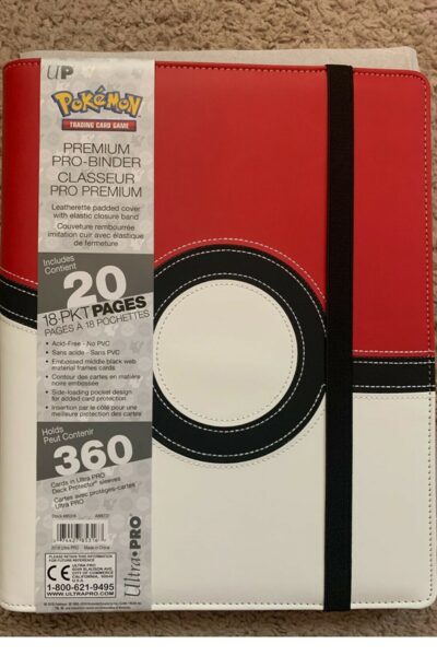 Poke Ball A4 lædermappe til 360 kort