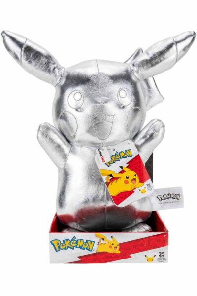 Pikachu Bamse i Sølv 30 cm