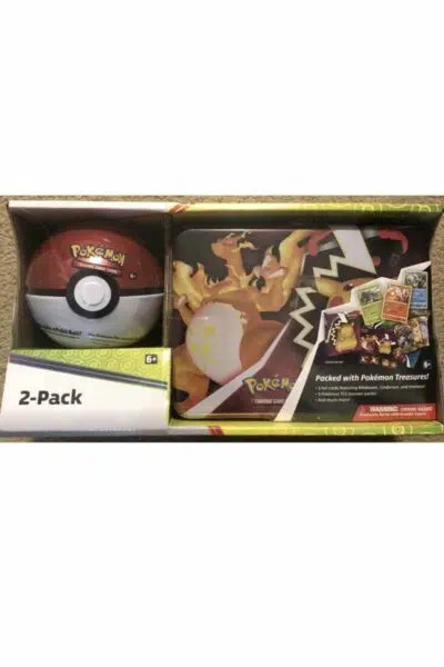 Collector chest med Charizard og Pikachu + Poke Ball inkl 8 Boosterpakker
