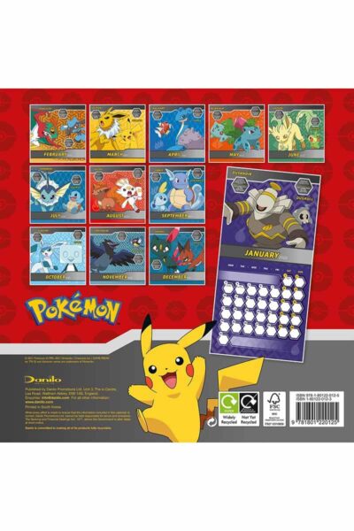 Mini Pokemon Kalender 2022