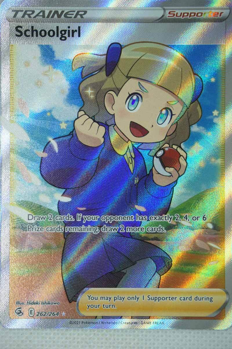 schoolgirl pokemon card price (239/264) [Sword & Shield: Fusion Strike] – Plug holofoil pattern or surface detail) Schoolgirl [Reverse Holo] #239 Prices