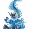 Japansk Udstillings Figur med Vaporeon og andre Vandtyper
