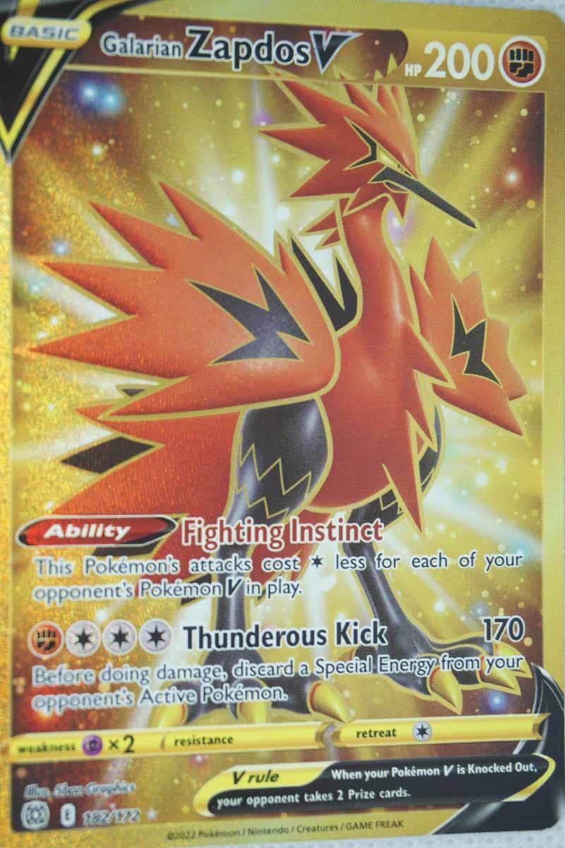 Galarian Zapdos V 182/172 Secret Rare