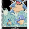 Notesblok spiralryg med Blastoise, Wartortle og Squirtle