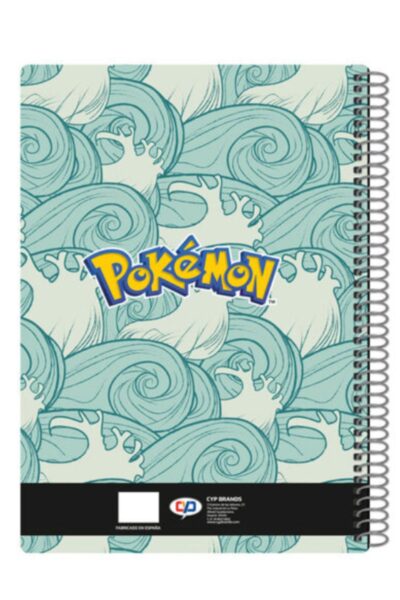 Notesblok spiralryg med Blastoise, Wartortle og Squirtle