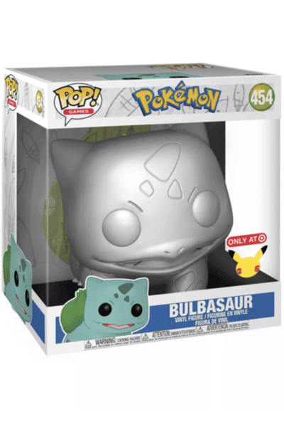 Kæmpe Sølv Bulbasaur POP Vinyl Figur