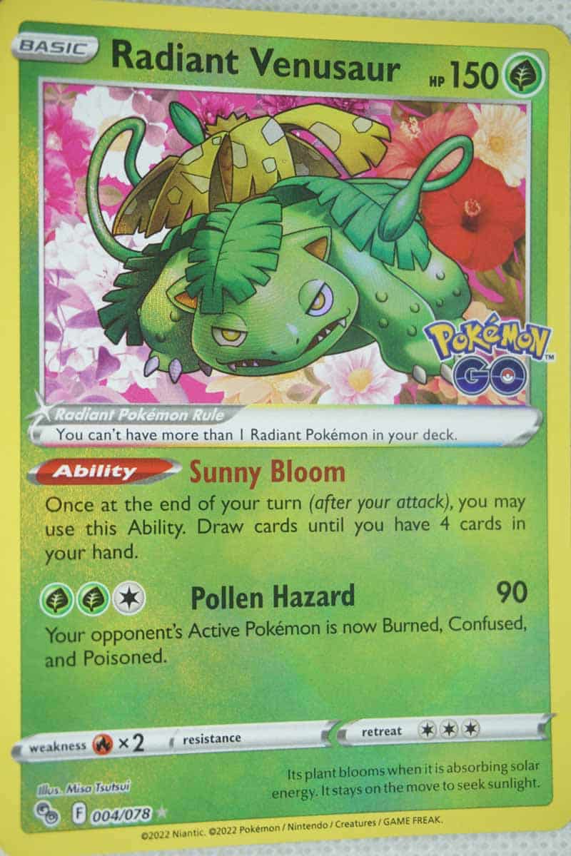 Radiant Venusaur 004/078 Radiant Rare