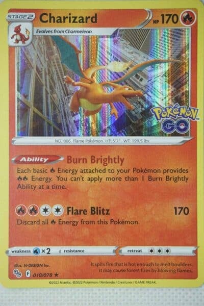 holo charizard pokemon go card The 1999 1st Edition Holographic Pokmon Card: A Deep Dive You cant apply more than 1 Burn Brightly Ability at a time Charmander 001/032 Pokemon TCG Classic: