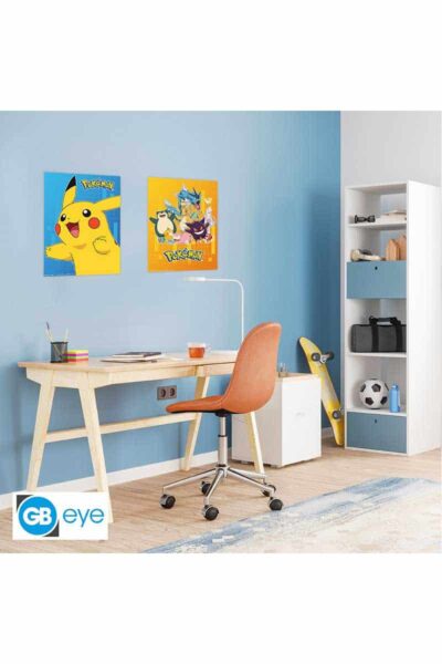 2 Pokemon Plakater med Pikachu og Favoritter