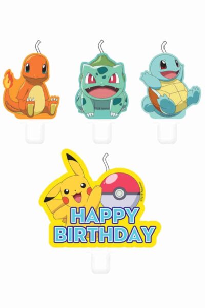 Pokemon Fødselsdagslys x 4