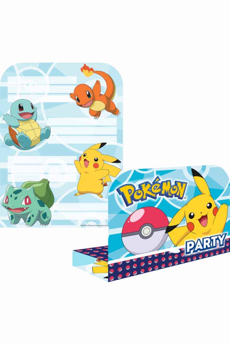 Pokemon Invitationer x 8