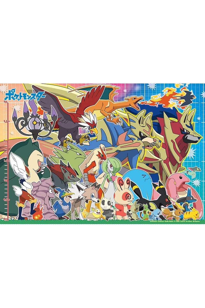 Pokemon Puslespil med stor samling pokemon