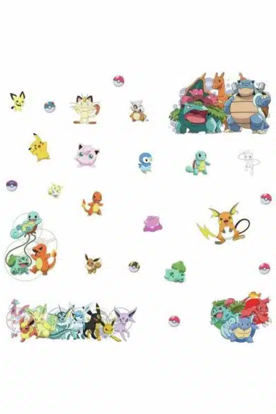 Pokémon Vægklistermærker populære Figurer