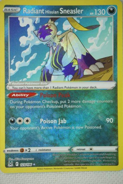 Radiant Hisuian Sneasler 123/196 Radiant Rare