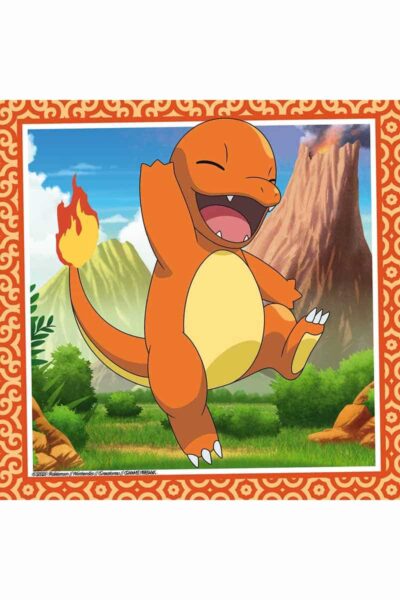Pokemon Puslespil med Charmander Squirtle og Bulbasaur
