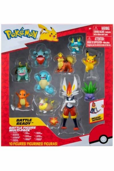 Pokemon Multipakke med Cinderace og 9 andre Figurer
