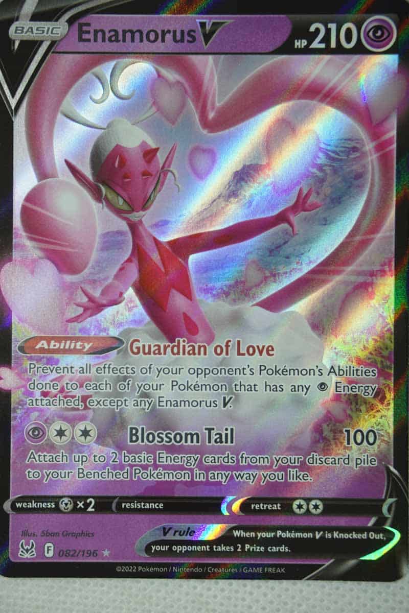 enamorus v pokemon card Enamorus V Ultra Rare Lost Origin 082/196, NM Pokemon Card