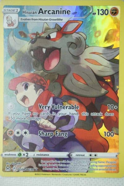 Hisuian Arcanine TG08/TG30 Holo Rare