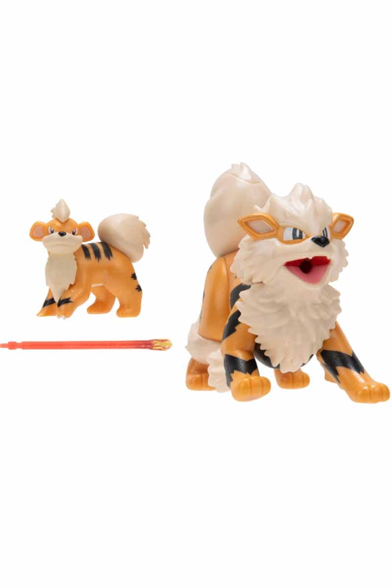 Udviklingssæt med Growlithe og Arcanine Figurer