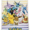 Pokemon Fleece Tæppe med Pikachu, Eevee og udviklinger