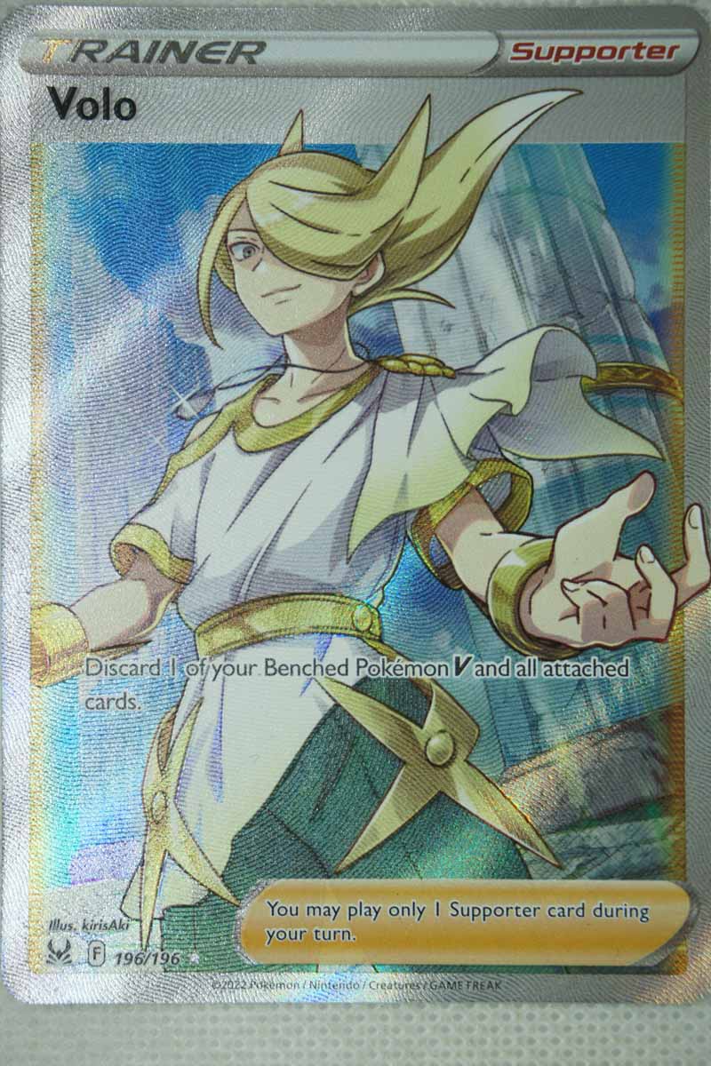volo pokemon card Carta 151/159 Full Art - Pokmon Tcg Trainer [ingles] 196/196 / Ultra Rare Card Type / HP / Stage Volo 196/196 Full Art -