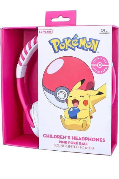 Lyserøde Poke Ball Hovedtelefoner