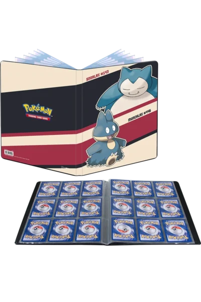 Pokémon A4 mappe med Snorlax og Munchlax