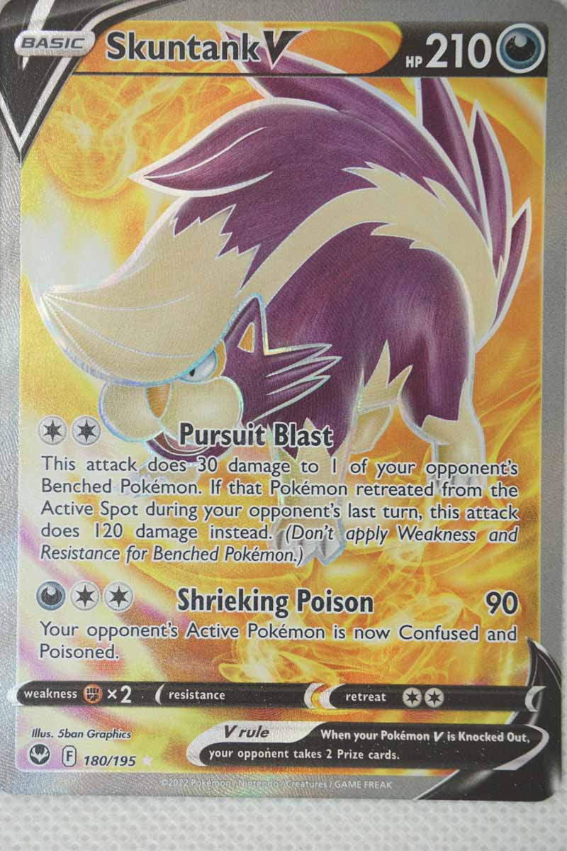 skuntank pokemon card value Skuntank V 180/195 Full Art