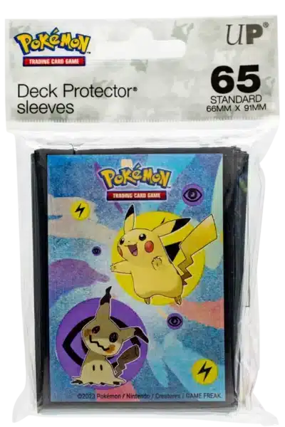 65 lommer med Pikachu og Mimikyu