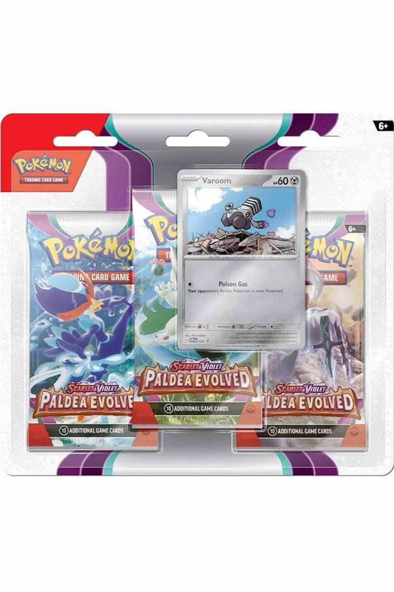Paldea Evolved Blisterpakke med Varoom og 3 Boosterpakker