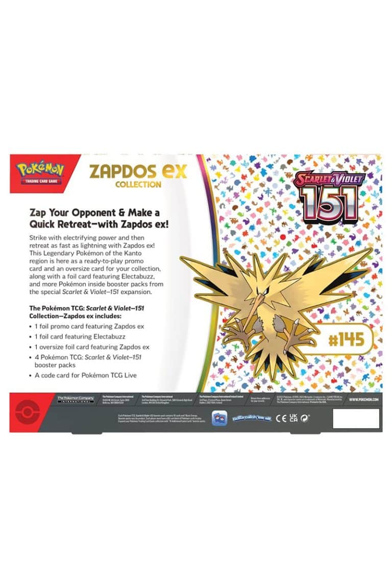 K b Zapdos Ex Collection Scarlet Violet 151 Pocket Monster k-b-zapdos-ex-collection-scarlet-violet-151-pocket-monster