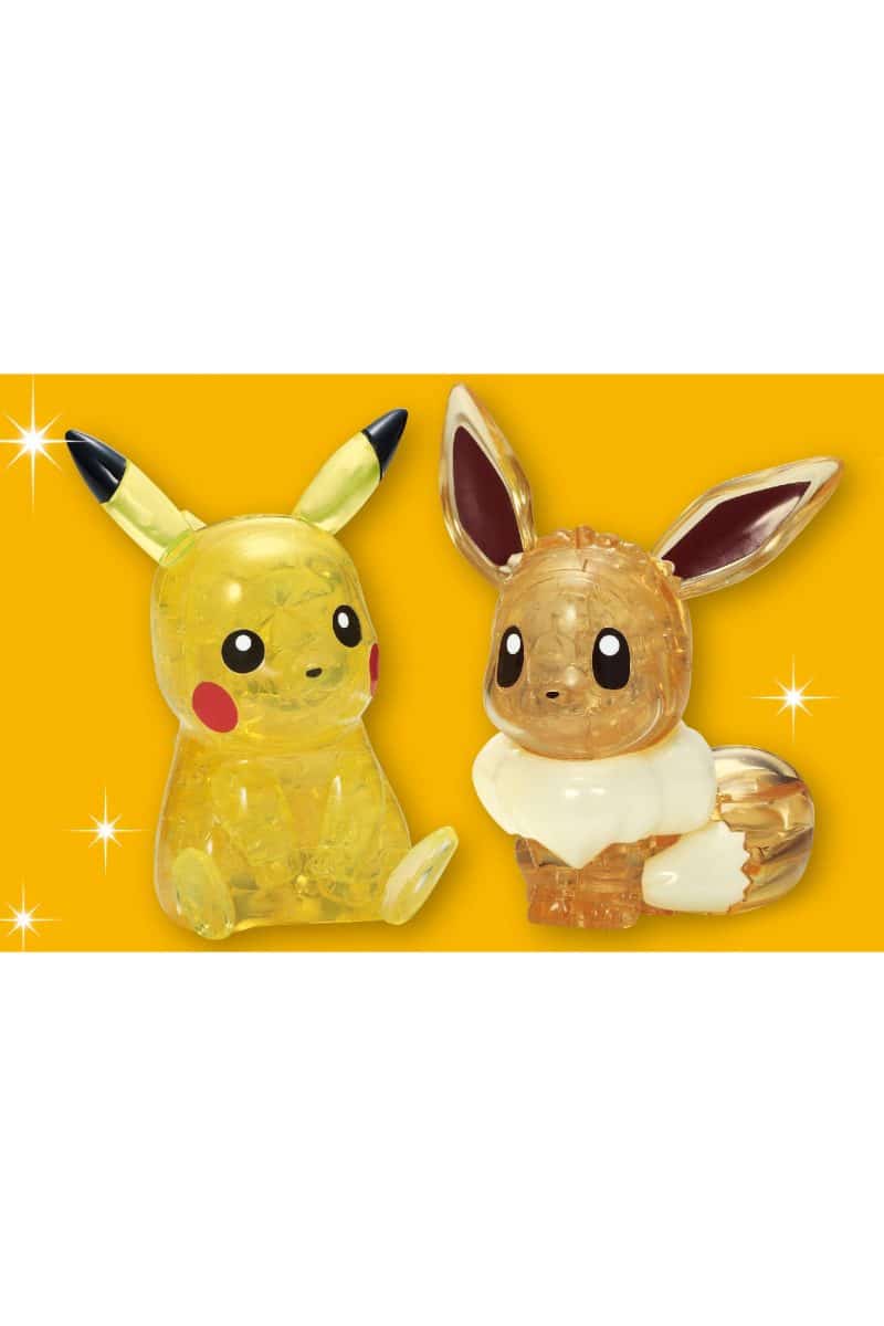 Pikachu & Eevee Krystal 3D Puslespil