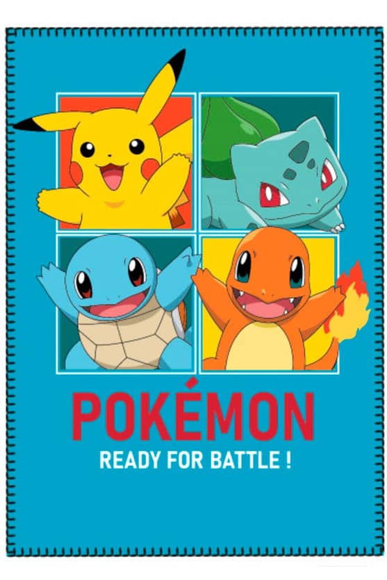 Pokemon Fleece Tæppe med Starters