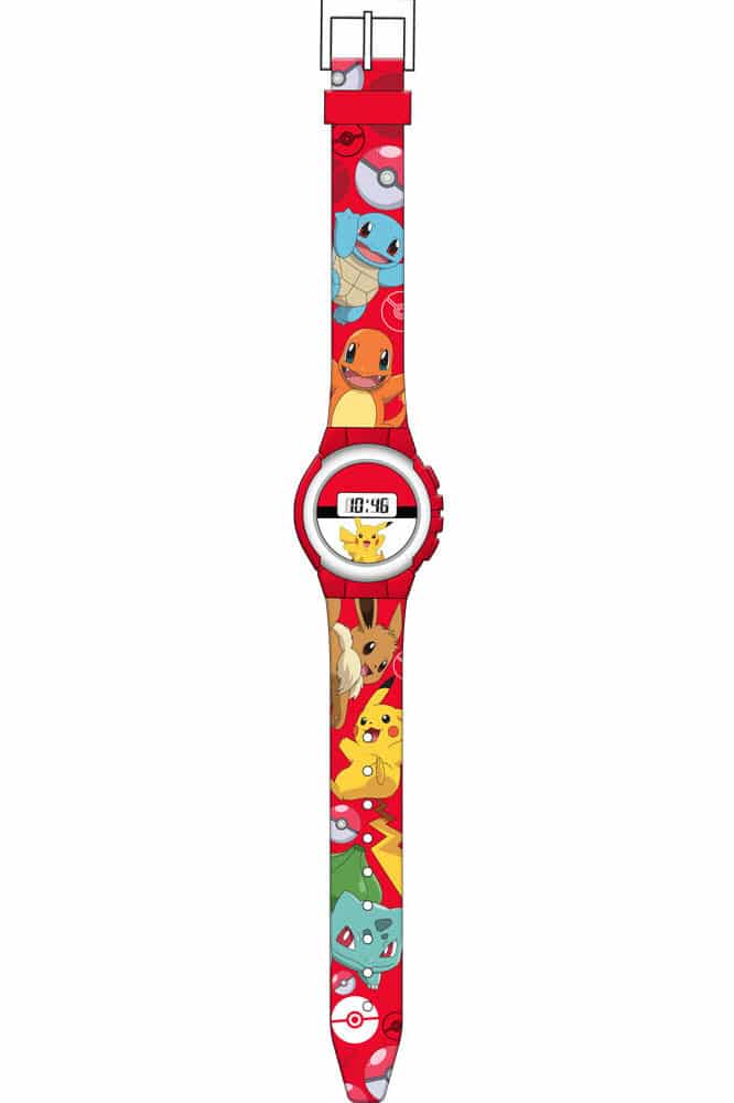 Rødt LED Armbåndsur med Kanto Starters