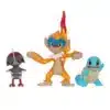 Monferno, Pawniard og Squirtle Figurer
