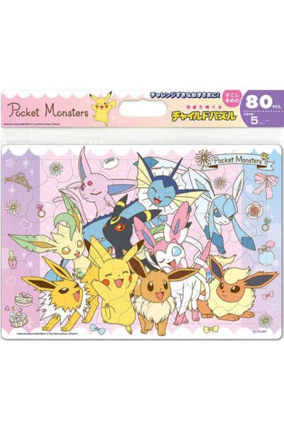 Puslespil med Pikachu Eevee og udviklinger