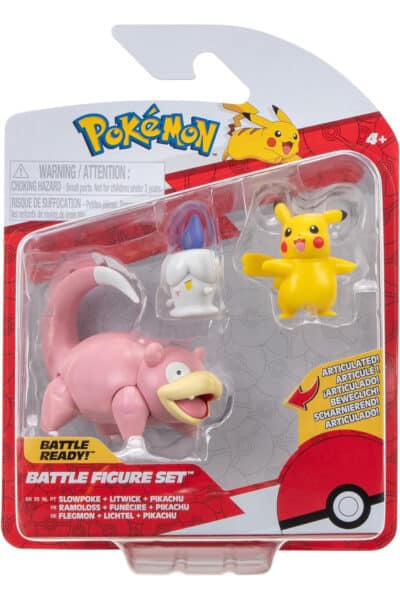 Slowpoke Litwick og Pikachu Figurer